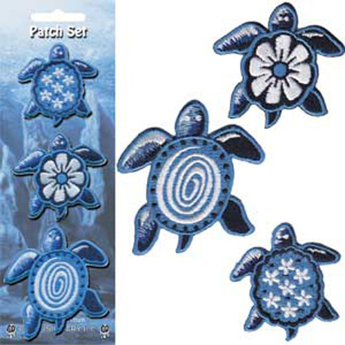 Application Blue Turtles Juego De Parches De 3 Piezas
