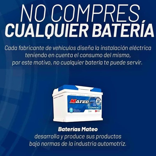 Bateria Mateo 12x110b Sprinter,master,iveco,agrale Derecho