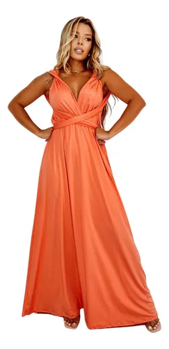 Vestido pessego para madrinha discount