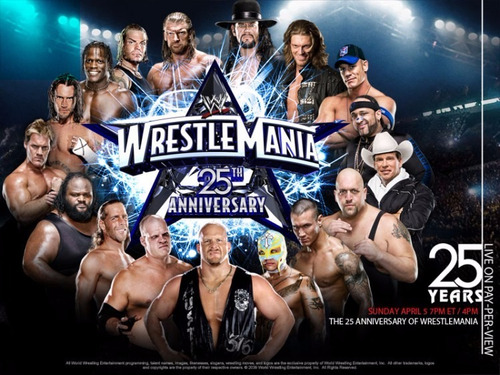 Wwe Wrestlemania 25 3 Discos Dvd Español