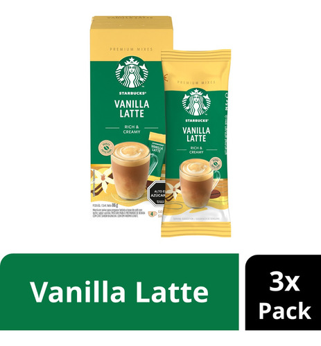 Café Starbucks® Vanilla Latte X3 Cajas