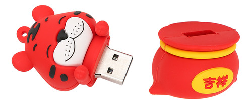 Unidad Flash Usb De Dibujos Animados U Disk Tiger Antielectr