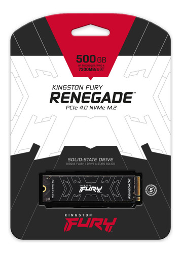 Ltc Ssd Kingston Fury Renegade M.2 De 500gb Nvme Pcie 4.0 