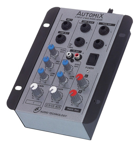 Mesa De Som Automix Car Mixer 12v 2 Canais A202r  Ll Audio