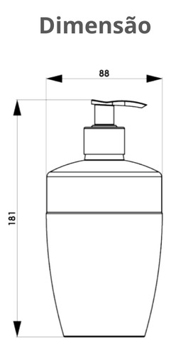 Porta Sabonete Líquido Essence Vermelho Durín
