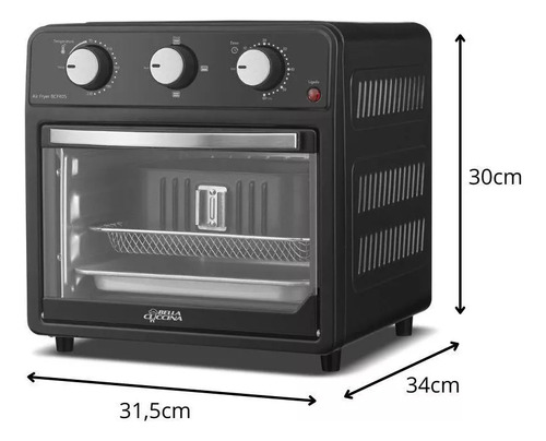 Fritadeira Air Fryer Britania Bella Cuccina 12l 1500w 127v