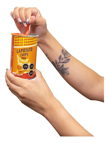 Papas Fritas Lapotato Chips Queso 45 Grs. X 6 Und
