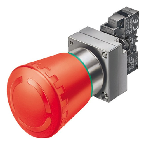 Pulsador De Seta 3sb3603-1ha20 -siemens Parada De Emergencia