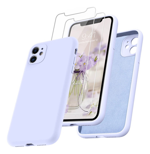 Duedue Funda Para  Phone 11 Con 2 Protectores De Pantalla,