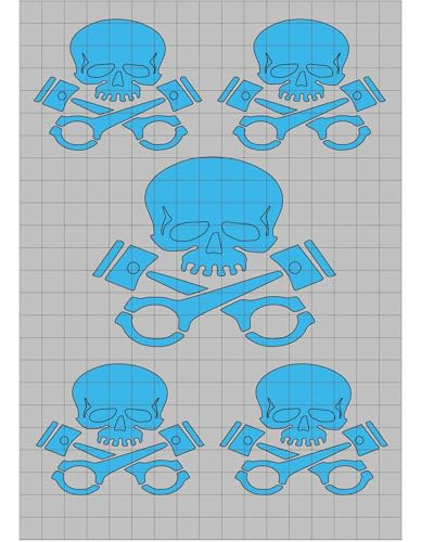 Skl2038p Kit De Máscara-plantilla De Pintura De Vinilo Cross