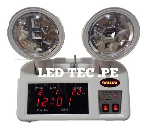 Luces De Emergencia Led Con Reloj Digital El Mejor Oferta