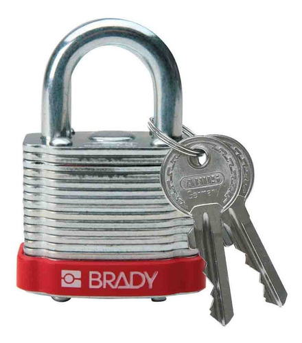 Candado De Seguridad 143126 Brady Metallico Kit 3 Piezas