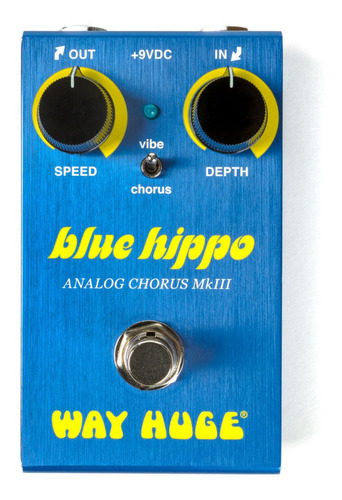 Pedal Chorus Way Huge Wm61 Mini Blue Hippo Analog Chorus