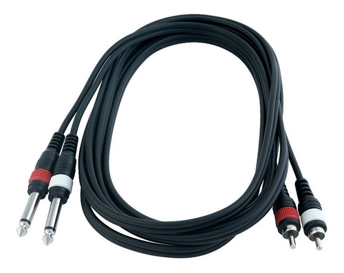 Imagen 3 de 10 de Cable Warwick Rca A 2 Plug Mono 1.50m