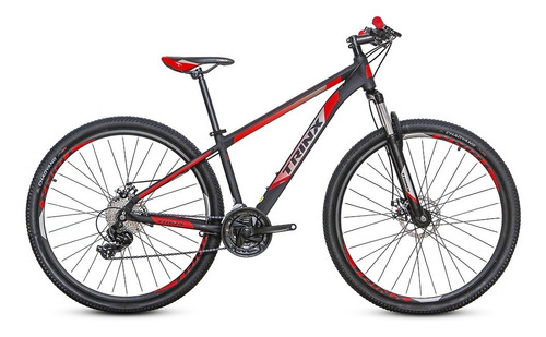 Bicicleta Trinx Mtb M100 Pro Vermelho Aro 29 Shimano Tourney E Freio Mecânico