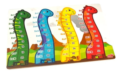 Rompecabezas Tablas Multiplicar Juego Didáctico 2-5 Escuela