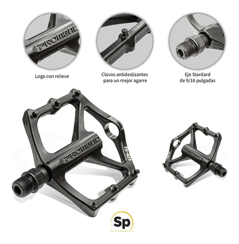 Imagen 4 de 7 de Pedales Plartafom Bicicleta Aluminio Bmx Mtb Enduro Downhill