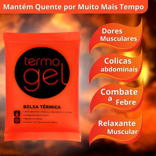 Bolsa Térmica Compressa Água Quente Fria Dor Colica 650 Ml