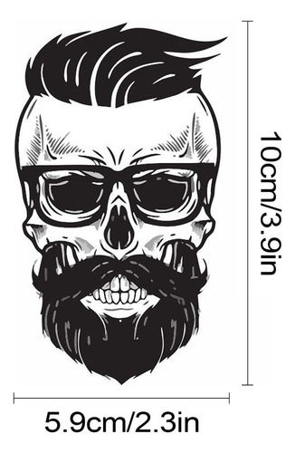 Calcomanía De Calavera Para Ventana De Coche Calcomanías