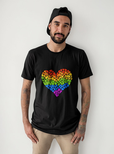 Playera Personalizada Pride Lgbt Orgullo Gay Corazon 2