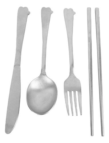 Juego De Cubiertos De Acero Inoxidable, Vajilla, Cuchara Pla