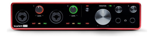 Interface De Audio Focusrite Scarlett 8i6 100v/240v 3.ª  Gen