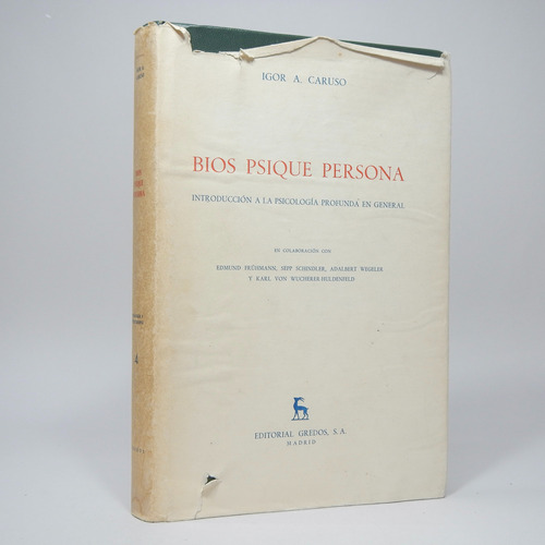 Bios Psique Persona Igor A Caruso Editorial Gredos 1965 Cd3