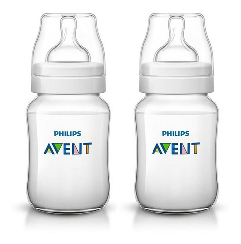 Avent Set X 2 Mamaderas Classic+ 260ml Airflex By Maternelle