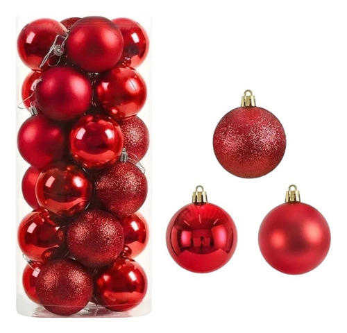 Esferas Bambalinas Para Árbol De Navidad Pack X20 5cm