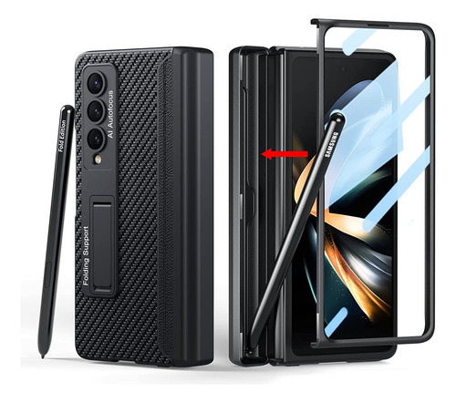 Funda Para Samsung Galaxy Z Fold 4 Soporte S Pen Oculto - B