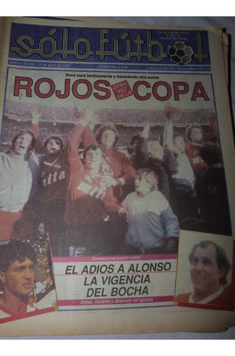 Revista Solo Futbol Rojos Otra Vez En La Copa 1987