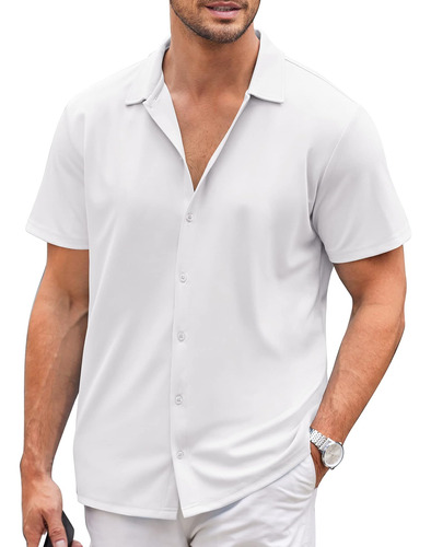 Coofandy Camisa Para Hombre Con Botones Y Vestido Elástico I