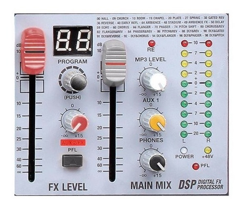 Consola Mixer Novik Nvk-1602fx Usb 16 Canales Ultra Slim Fx
