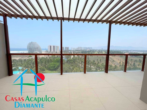 Imagen 10 de 30 de Cad La Isla Fiji T 12. Terraza Con Pérgola Y Vista Al Mar