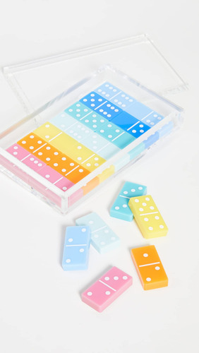 Set De Domino De Lucite Multicolor Tizo Design Para