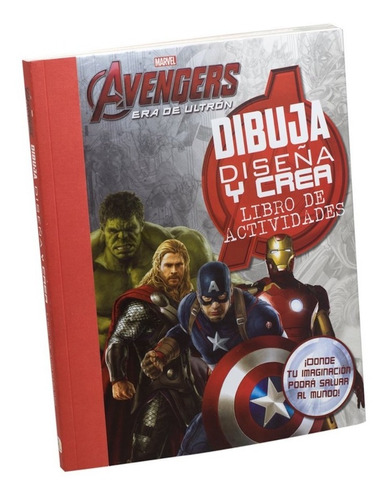 Libro Marvel Avengers Dibuja Y Diseña Capitan America Hulk