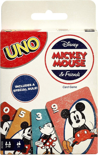 Juego De Cartas Uno Mickey Mouse Y Sus Amigos