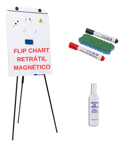 Flip Chart Magnetico Retratil Workshop Apresentações Reuniao