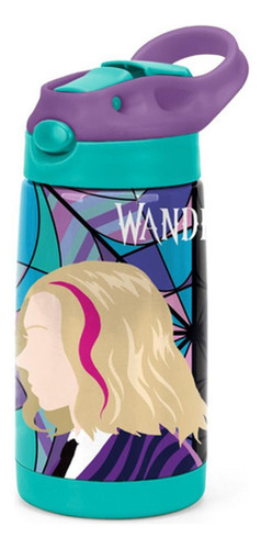 Garrafa Escolar Aço Inoxidável 500ml Wandinha