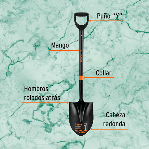 Kit Palas Cuadrada Y Redonda + 2 Talacho Pico 2.5 Lb Truper