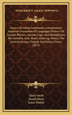 Libro Essays On Moral Sentiments; Astronomical Inquiries;...