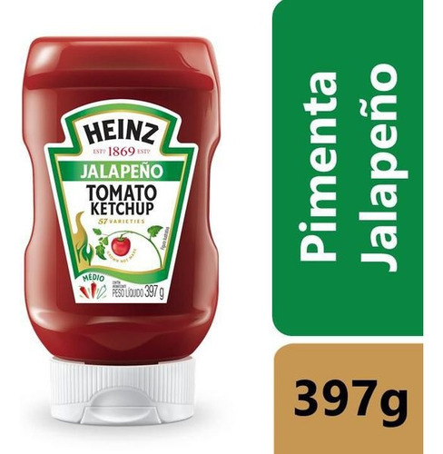 Ketchup Squeeze sabor Jalapeño 397g Heinz