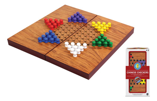 Juego De Mesa Damas Chinas De Madera Plegable Ambassador