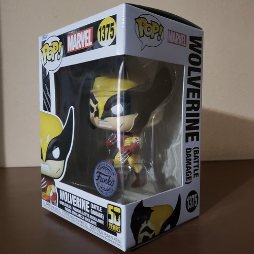 Funko Pop! Marvel 50 Years Wolverine #1375 Battle Damage (Usado)