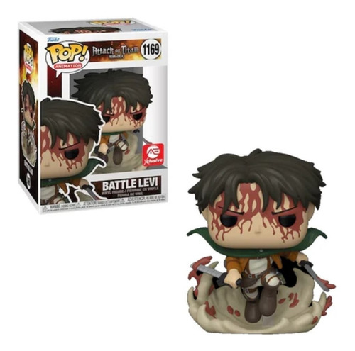 Funko Pop Attack On Titan Battle Levi Exclusive Caja Dañada