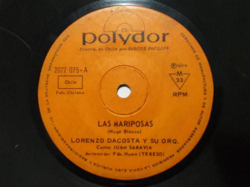 Vinilo Single De Lorenzo Dacosta Y Su Orqu.. ( B19