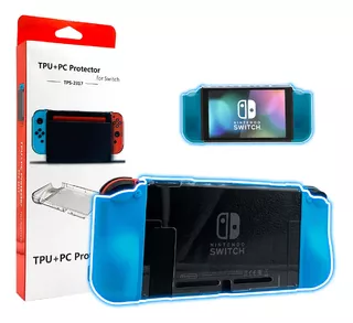 Case Protector Para Nintendo Switch Ultra Slim Celeste