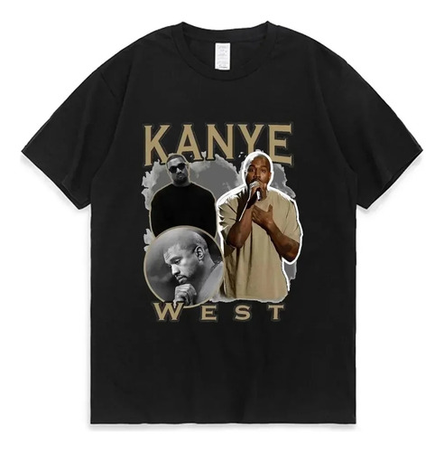Camiseta De Algodón Con Estampado Gráfico De Kanye West