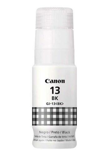 Tinta Canon Gi-13 Negra Bk Original Impresora G510 G610