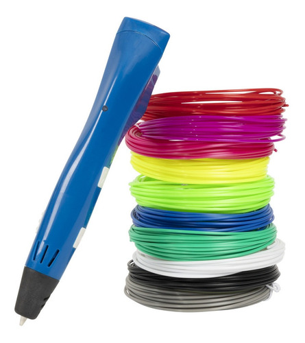 Imagem 3 de 6 de Kit 10 Cores Refil Filamento Pla 1.75mm 50m P/ Caneta 3d